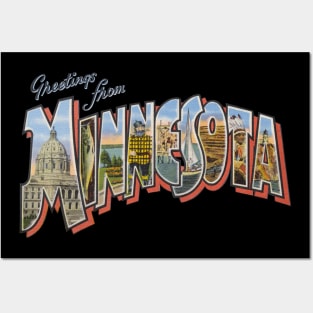 Greetings from minnesota Posters and Art
